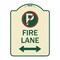 Signmission Fire Lane Heavy-Gauge Aluminum Architectural Sign, 24" x 18", TG-1824-24021 A-DES-TG-1824-24021 - alternate 1